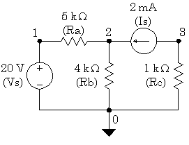 Circuit for Example 1