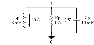 Circuit for Transient Response Example
