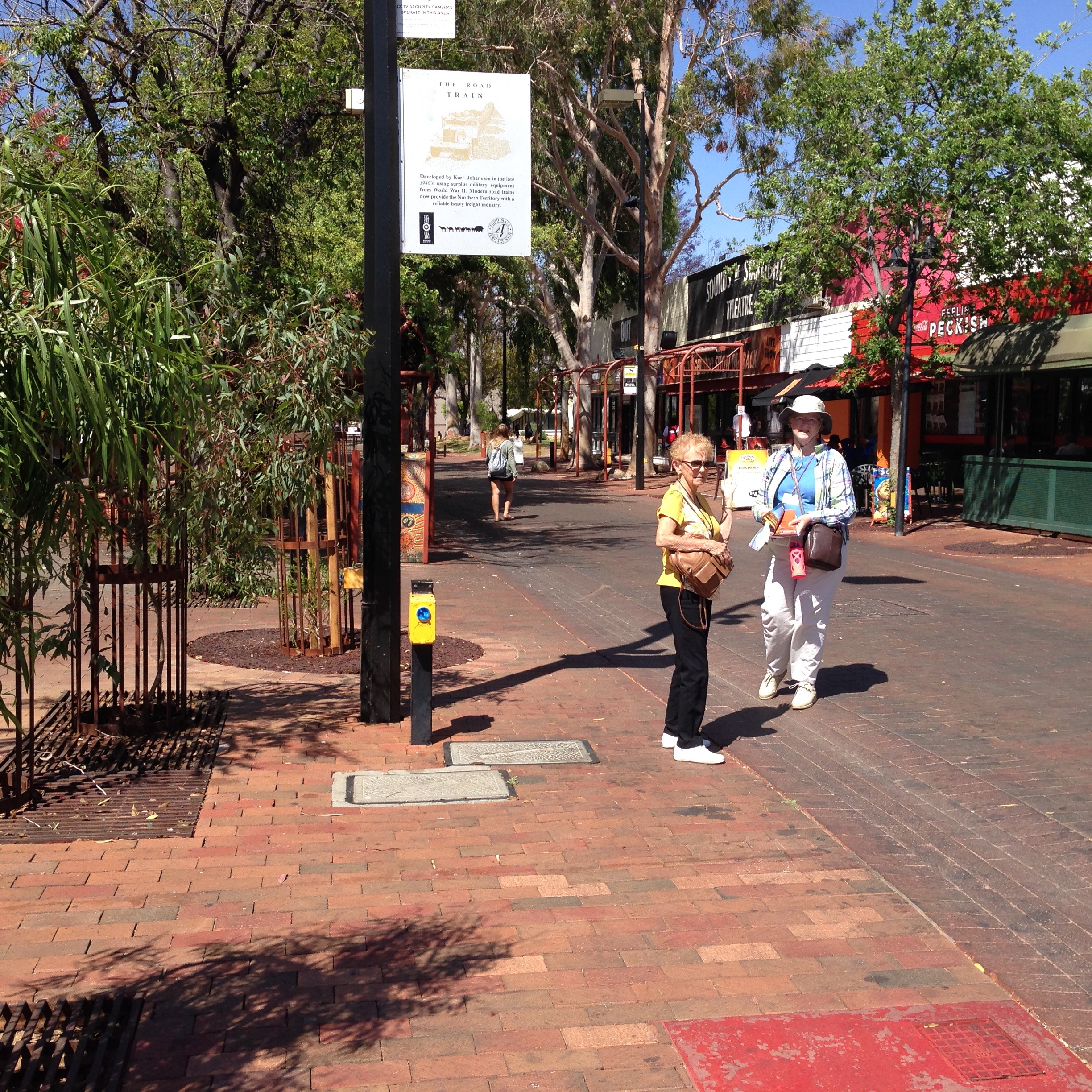 Colleen and Shelley in Alice Springs