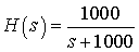 Transfer Function for Laplace Example